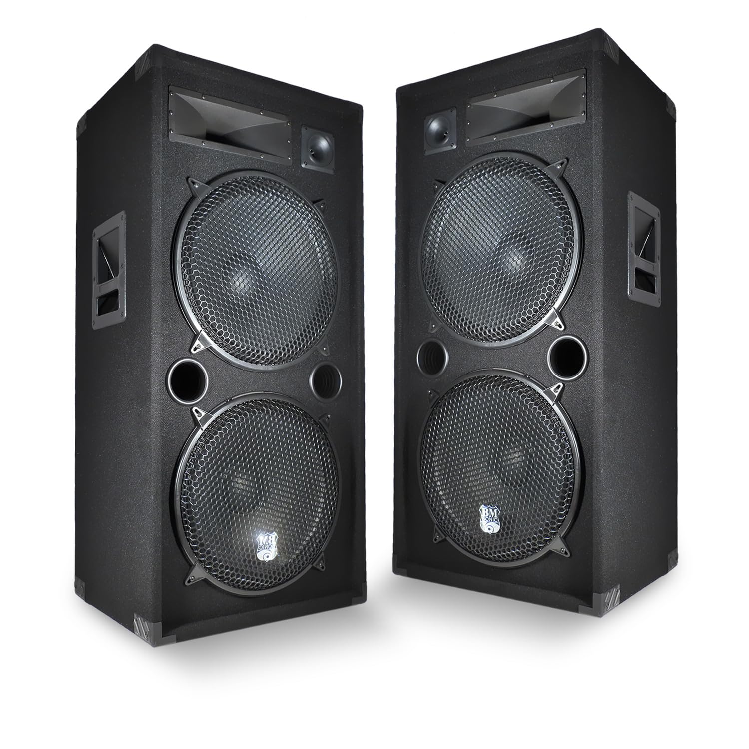 Bmsonic Pack Sono DJ Amplificateur 3000W, Enceintes Passives LSC215 2x2000W, Câbles Speakon