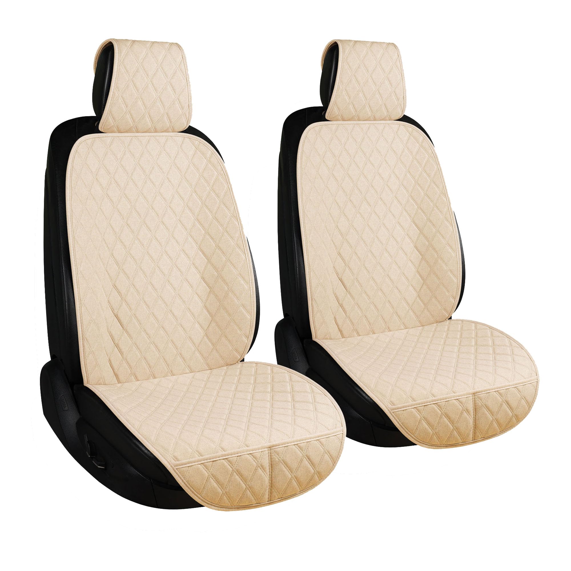 ENOGE Linen Car Seat Covers Front Seat Covers