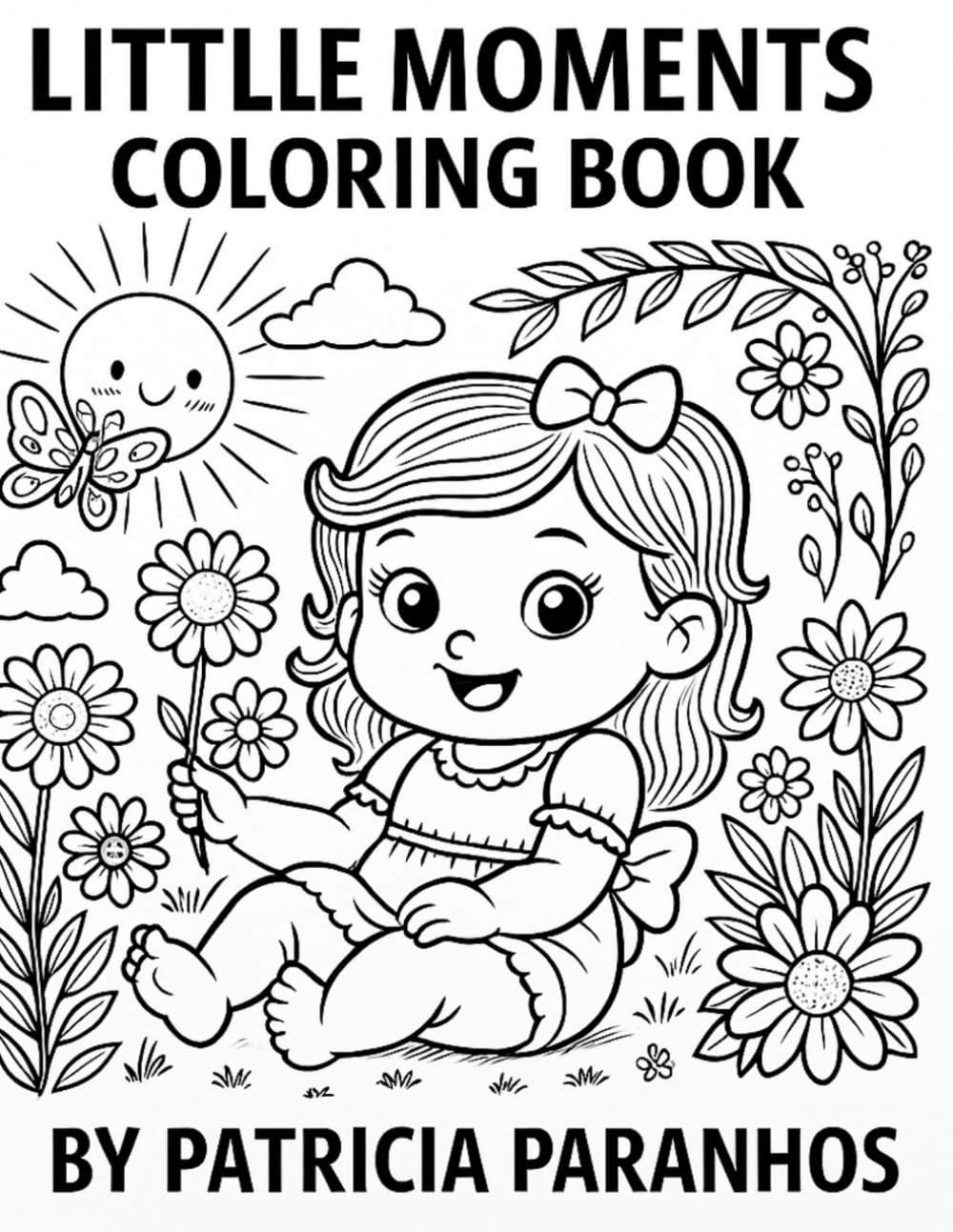 Little Moments Coloring Book: Cute Adventures of Babies and Toddlers in Everyday Life”