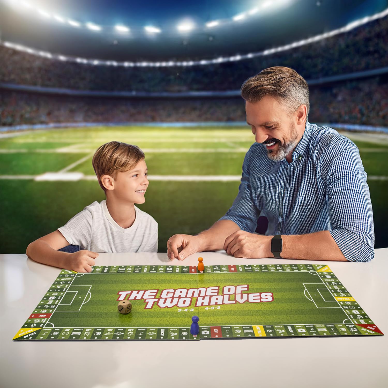 Game of Two Halves, Football Board Game with all the excitement of a real match including actions cards, red & yellow cards - Image 2