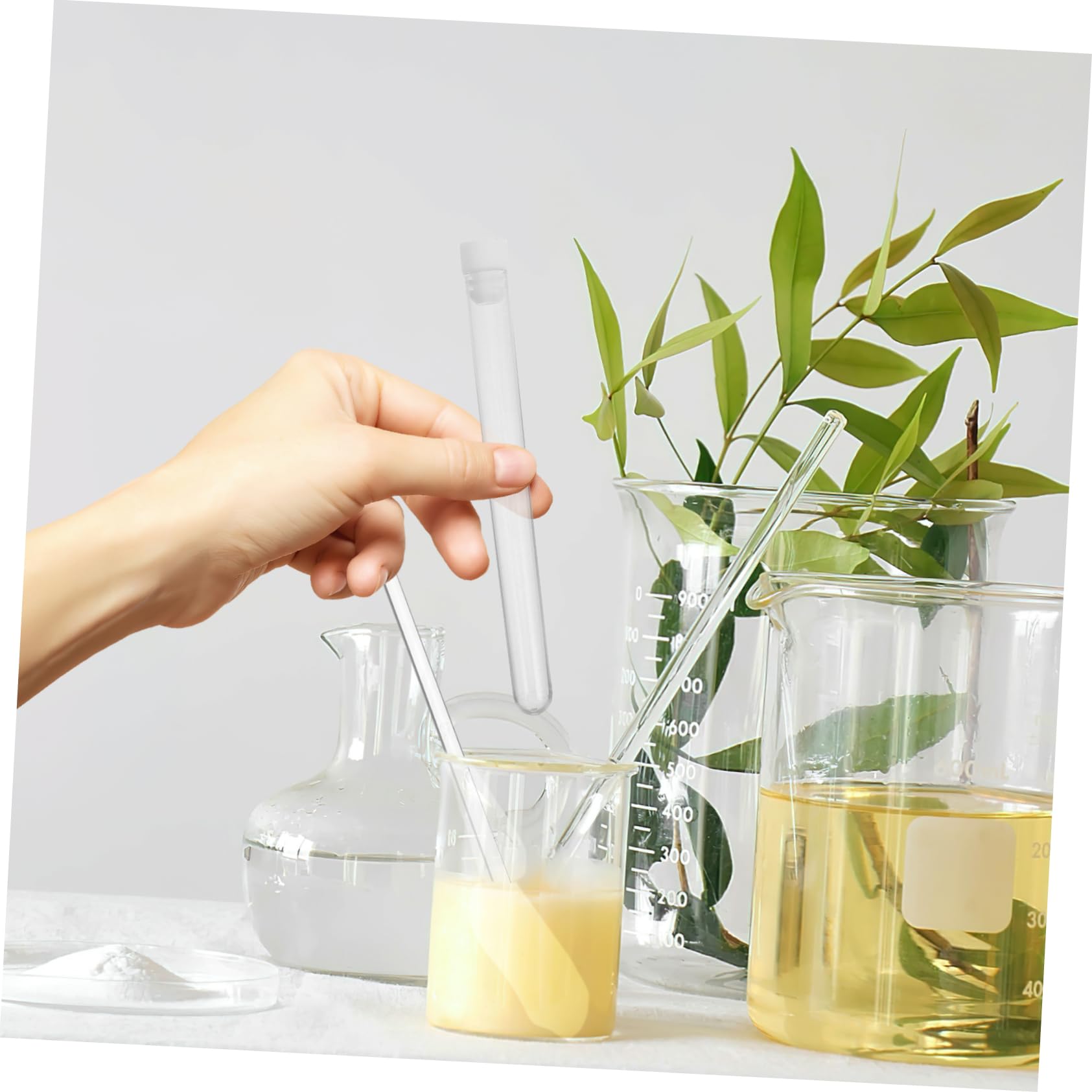 HOMSFOU Contenitore e Leggero in Plastica Trasparente per Aghi da Cucito Tappo Sicuro 100 Pezzi per L'organizzazione in Casa e Laboratorio