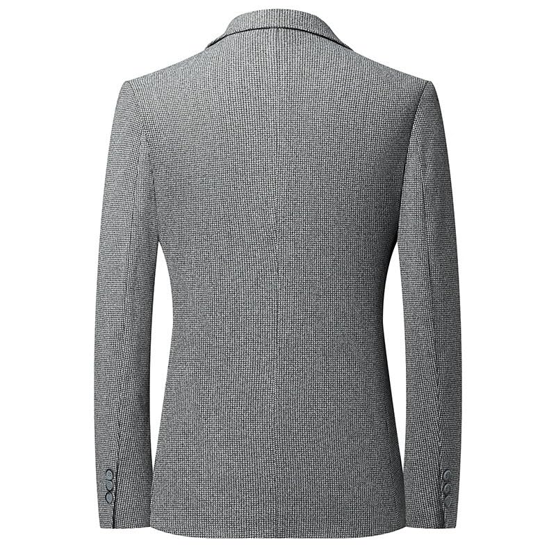 Men's Korean Slim Fit Spring Fall Casual Trendy Sport Coat Two Button Notch Lapel Suit Jacket2