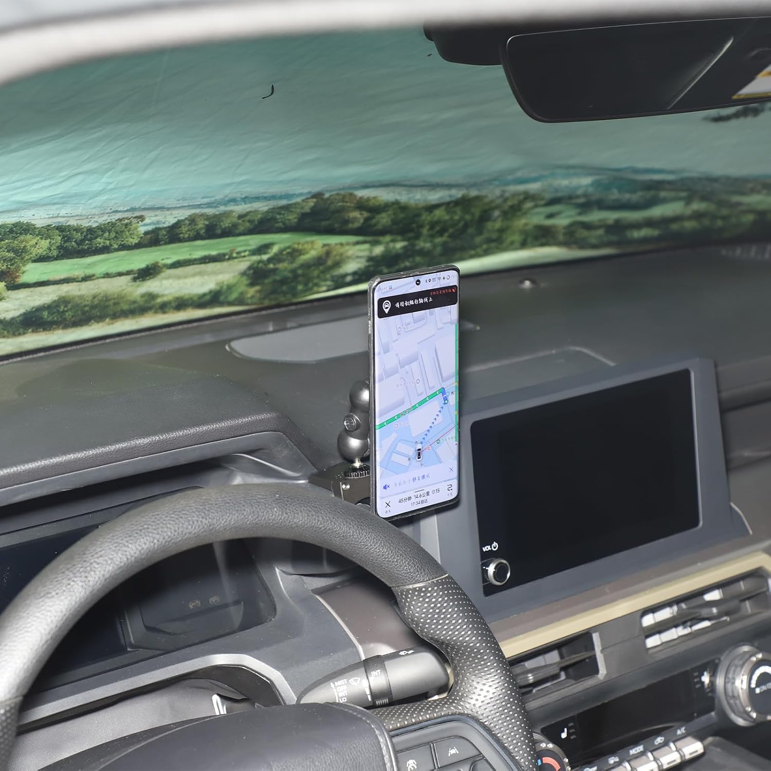 TOYCIDFG Magnetic Phone Holder Rotatable Compatible with Toyota Tacoma 2024 2025 2026, Dashboard Start Button Upon Attached Car Phone Mounted Accessories (Magnetic Holder)