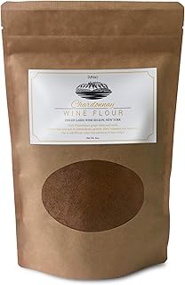 Chardonnay Wine Flour/Wine Powder made 100% from Grape Skins and Seeds grown in NY Wine Region- Gluten Free Flour Rich in Antioxidants, Protein & Fiber- Use to Add Flavor, Nutrition and Color
