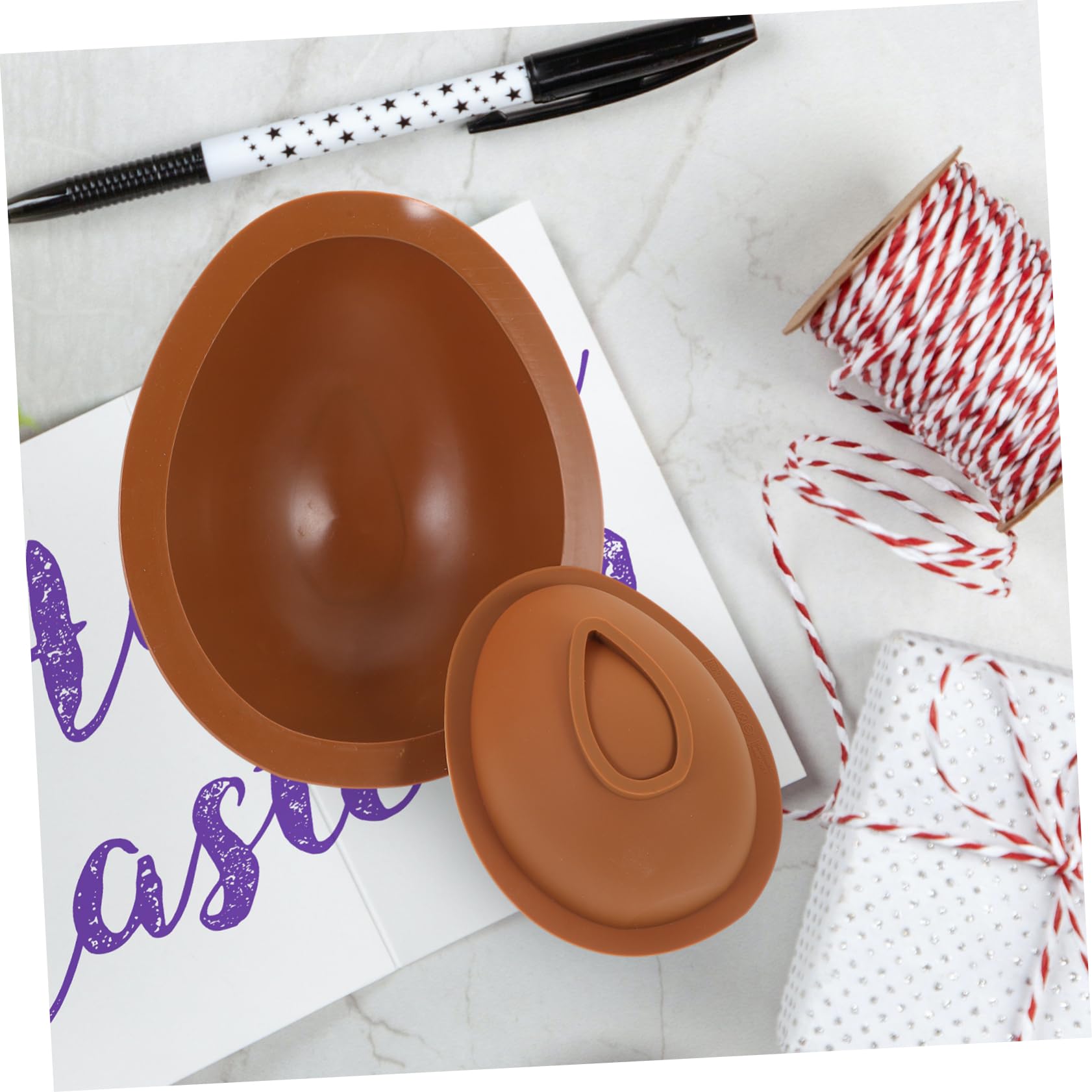 Amosfun 5 Juegos molde de chocolate cortadores de galletas cortadores galletas paleta bricolaje dulce moldeador moldes de helado cromo tapa moldes de silicona moldes de huevo gel de sílice