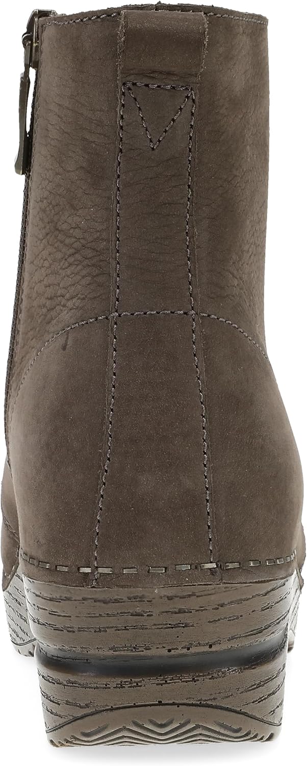 Dansko Sigourney Classic Stapled Clog in Lace-Up Boot Style for Women - Anti-Fatigue Rocker Bottom Promotes Forward Foot Motion - Image 5