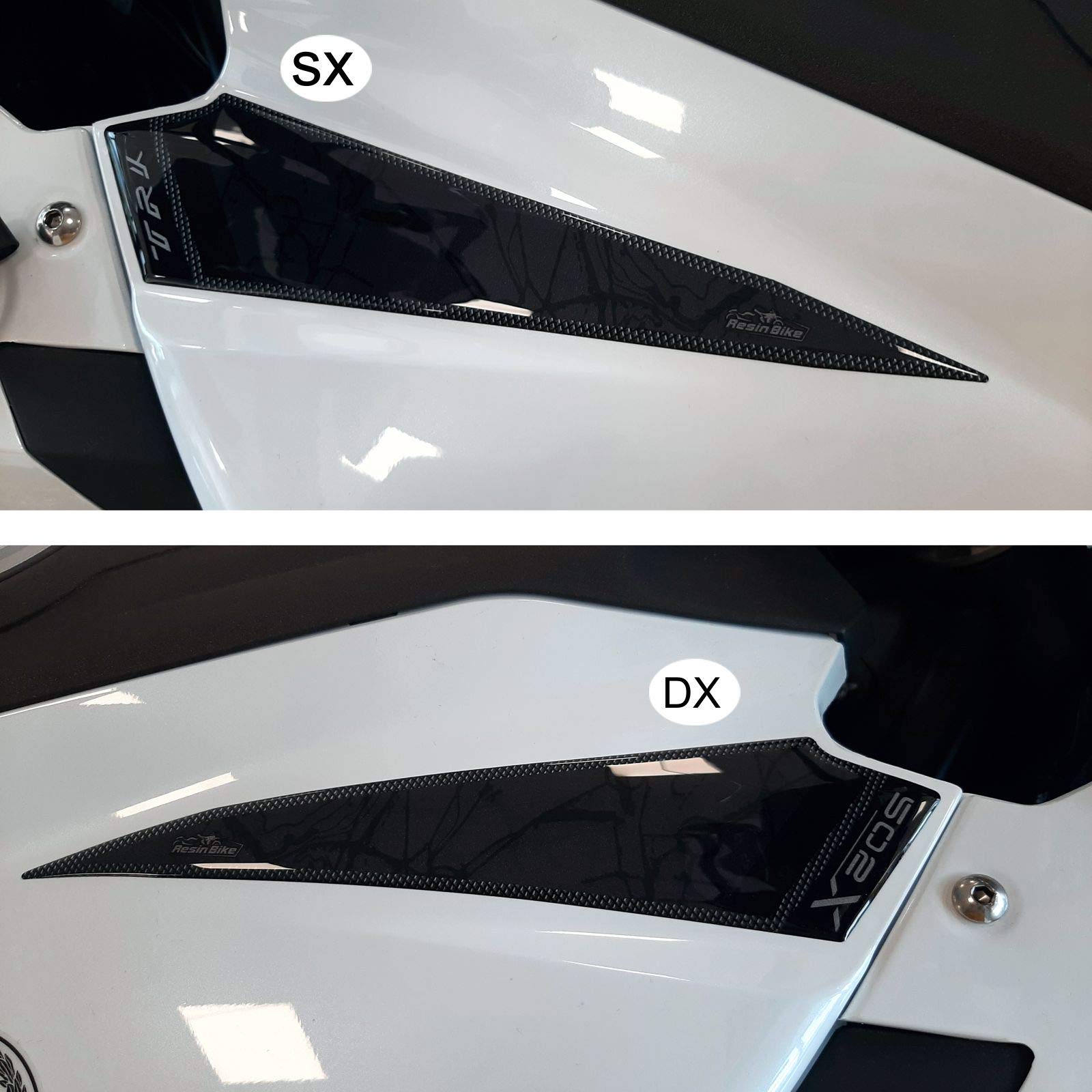 Accessoires Moto Design Autocollants Résine Benelli TRK - Protection Réservoir 3D, Design Italien Autocollants Benelli TRK