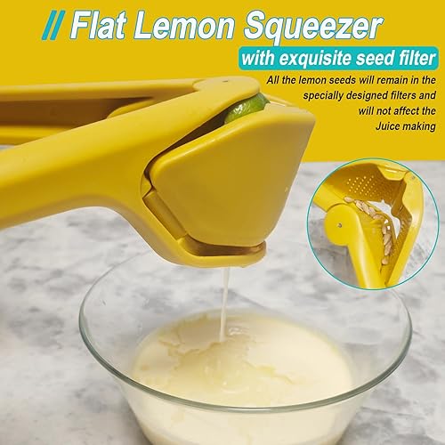 Miniatura 2 de Exprimidor de limón plano Extracción máxima de jugo Exprimidor de limón Exprimidor manual de limón Exprimidor de lima plano Exprimidor de lima de