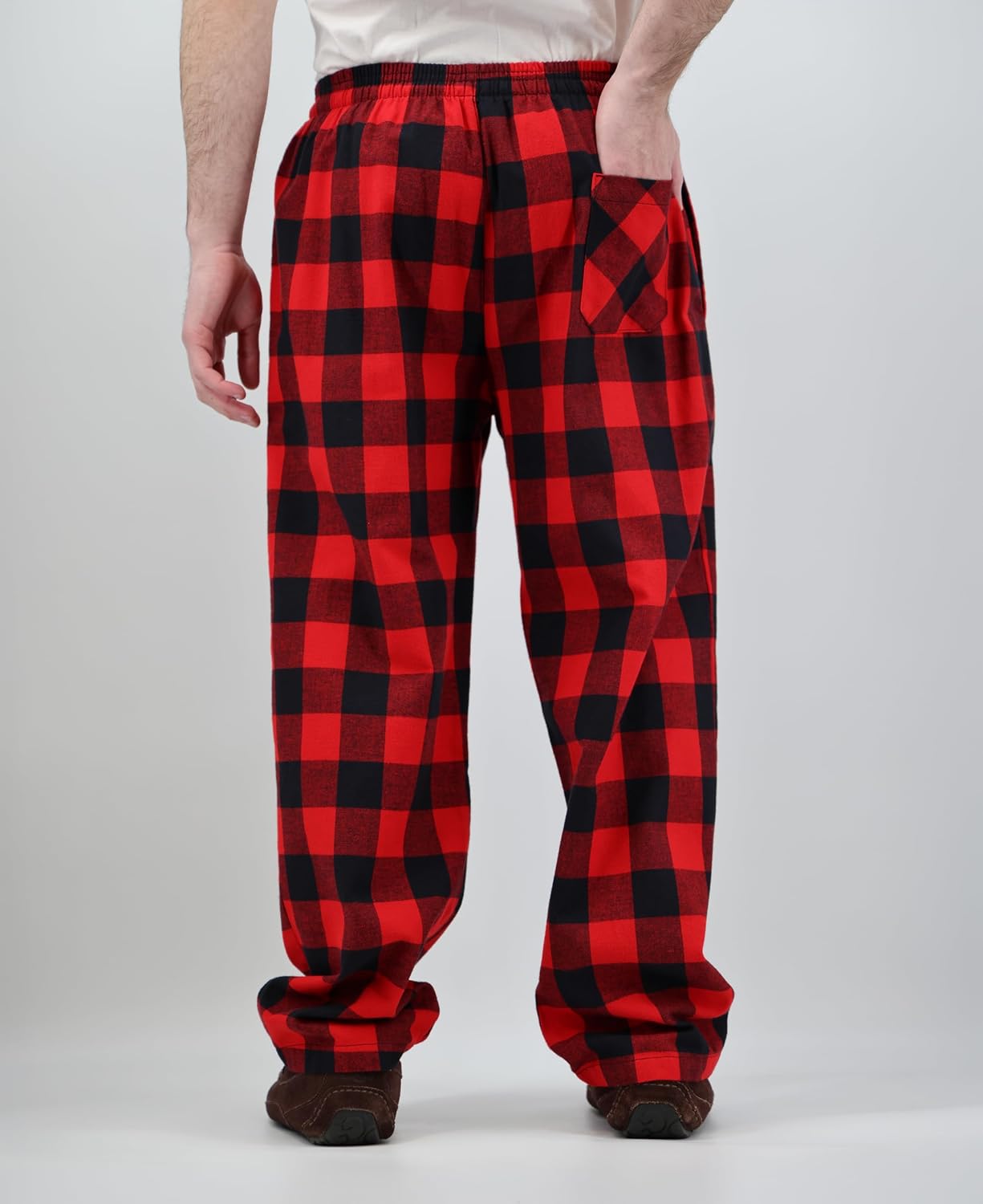 Andrew Scott Men's Super Soft Flannel Plaid Pajama Pants | Drawstring Lounge PJ Bottoms | Multi-Packs & Colors
