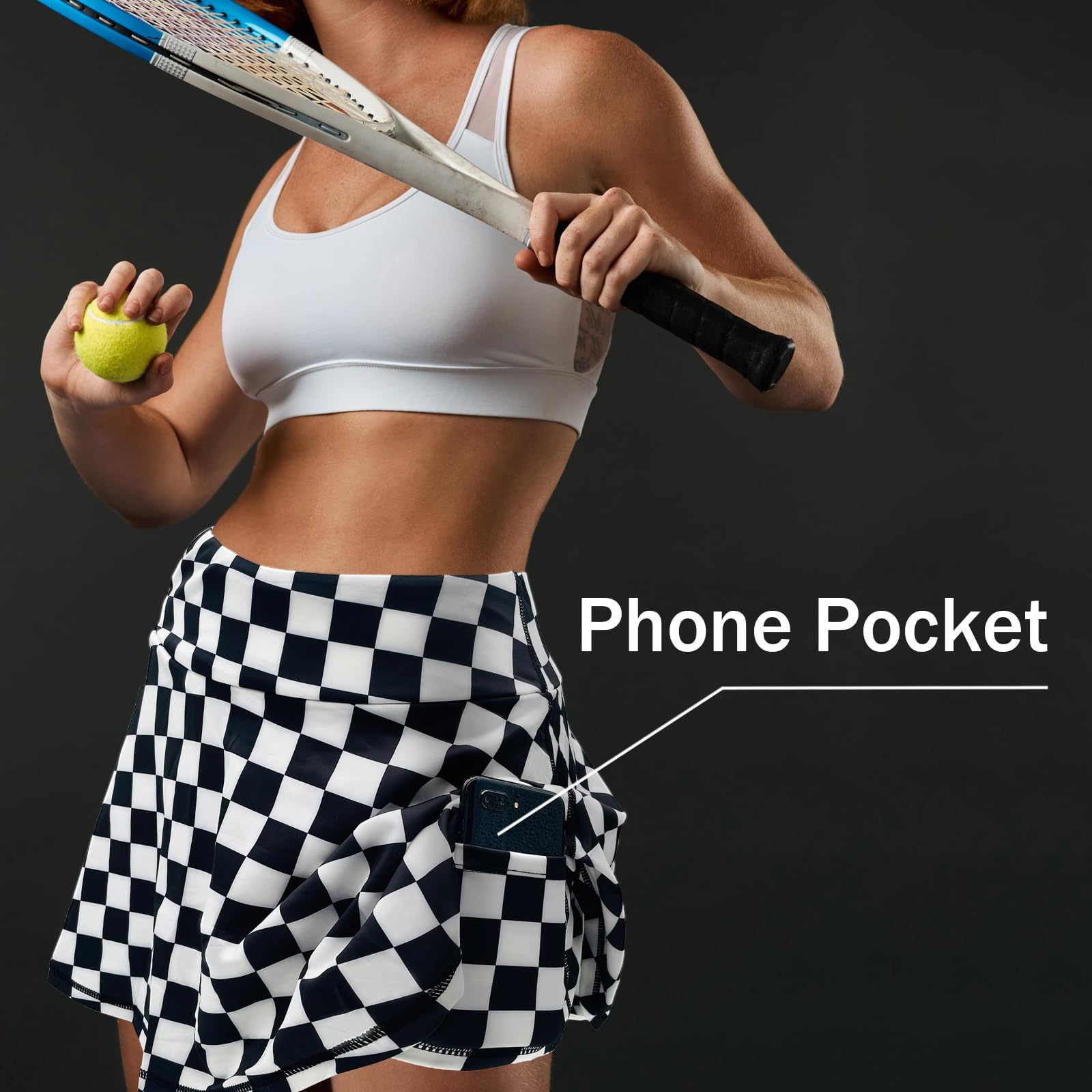 Faldas de tenis para mujer, falda plisada de cintura alta para golf, correr, pickleball