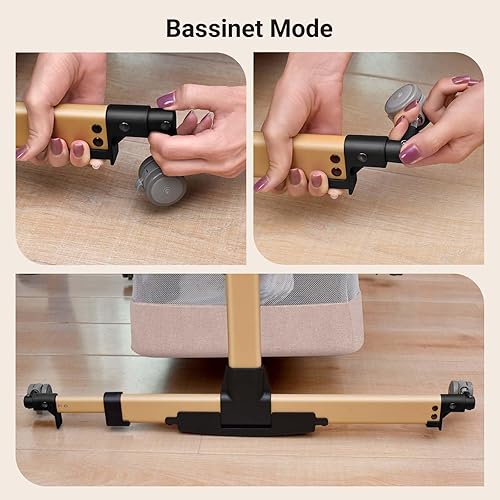 Miniatura 6 de Soobaby, cuna de bebé, cuna de viaje, cuna junto a la cama, cuna portátil ajustable para bebé, cuna para dormir con el bebé, cuna esencial para Cuna