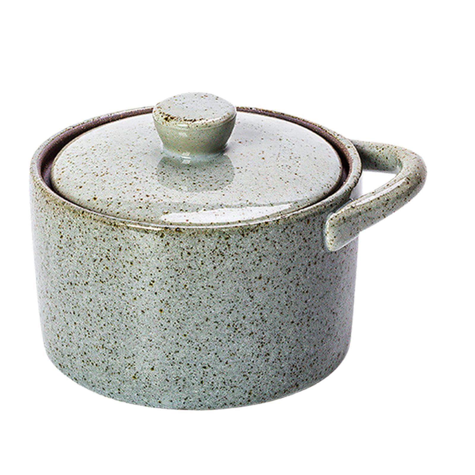 NMFLAB Lovely Ceramic Storage Canister for Coffee or Tea Featuring a Simple Countryside Look Tight Seasoning Storage Jar