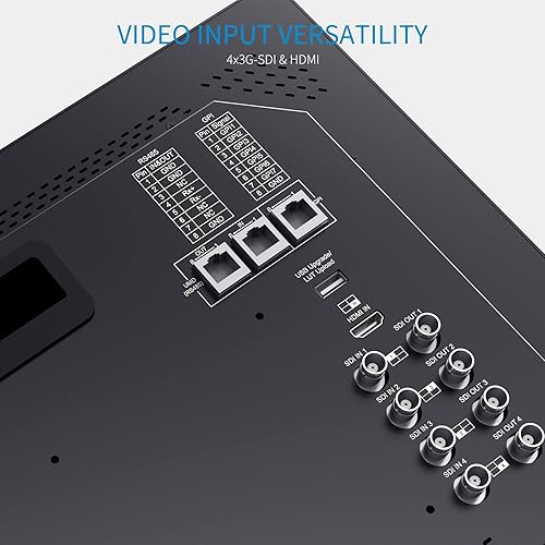 Miniatura 3 de SEETEC ATEM173S-CO 17.3 pulgadas Multi cámara director broadcast monitor de producción 4X SDI in out HDMI Waveform LUT HDR 1920x1080