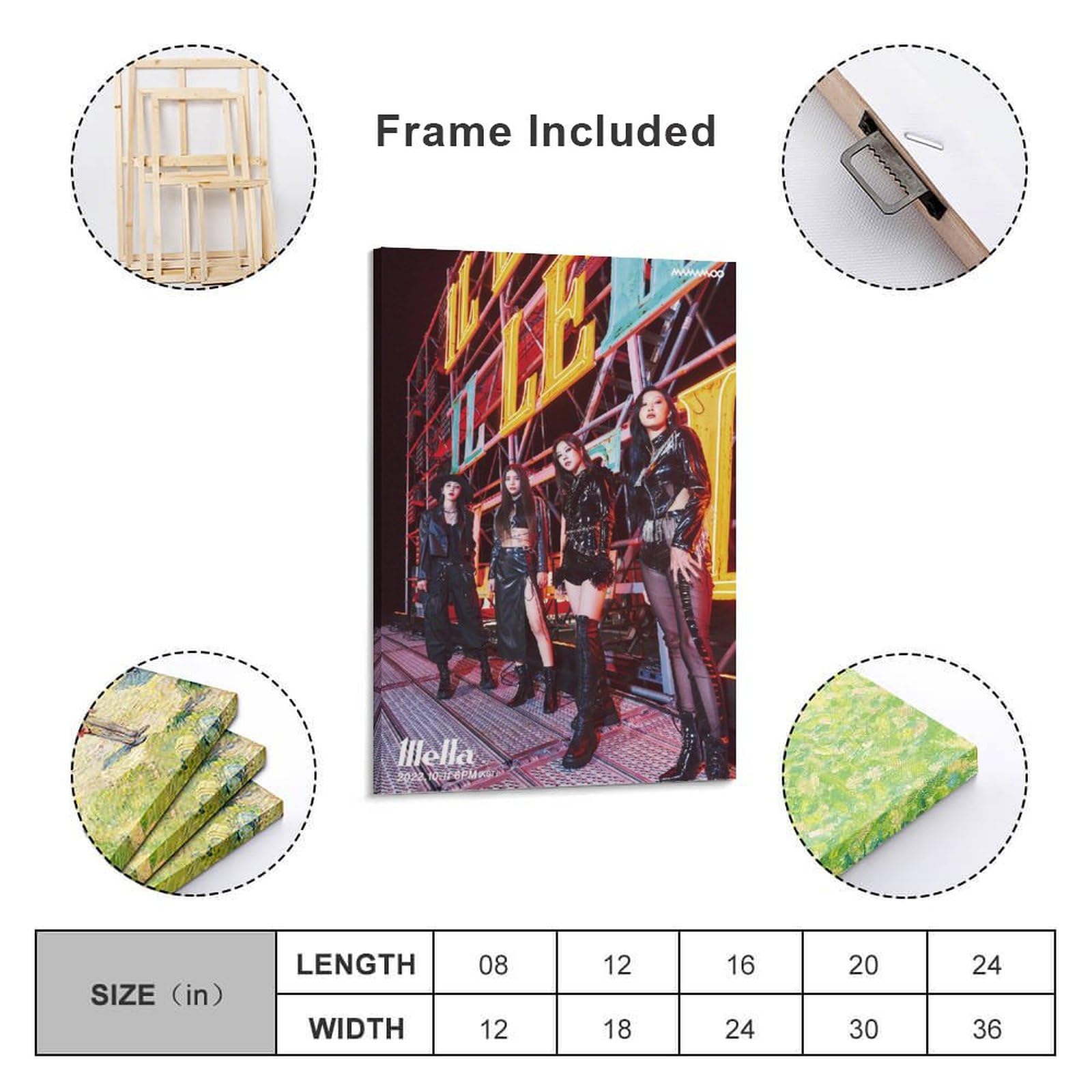 K-pop Artist Poster Mamamoo Mic On Illella Ver. 3rd Teaser Prints