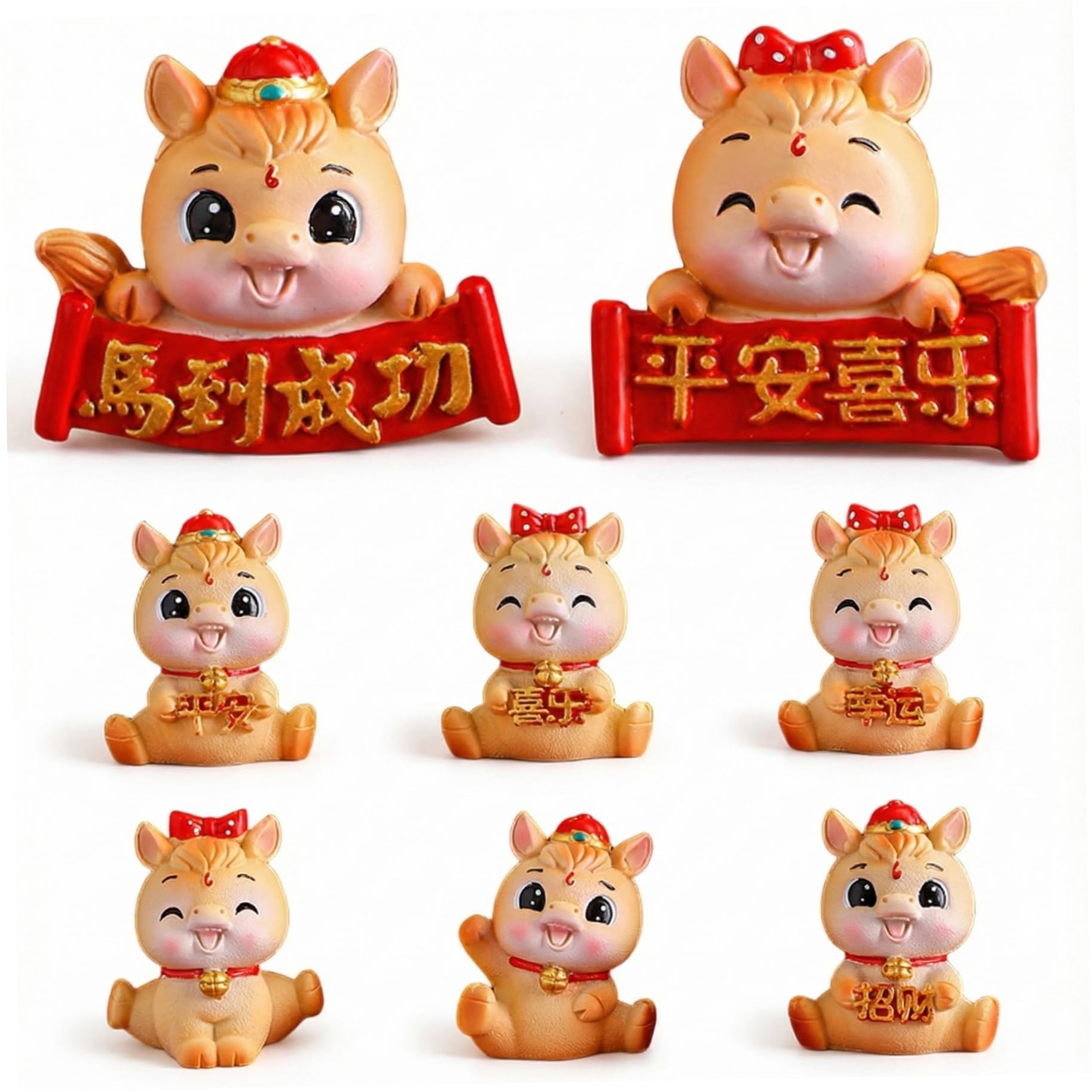 Ensemble de figurines de cheval, cadeau idéal de Nouvel An chinois 2026