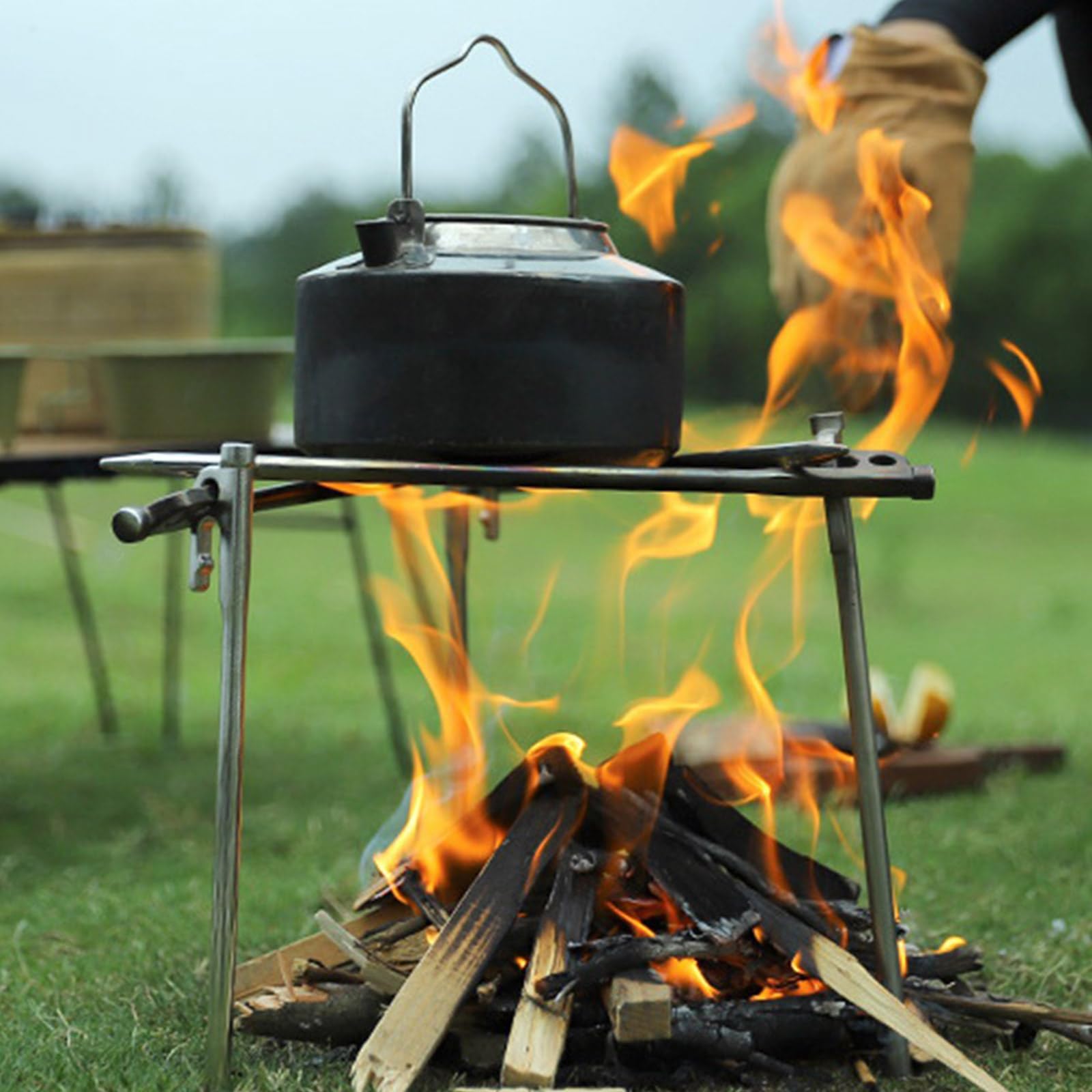 Piquet de tente en acier inoxydable avec sac de jardin, piquets de pelouse, camping en plein air pour fixations, tentes, bâches, auvents, ancrages au sol pour