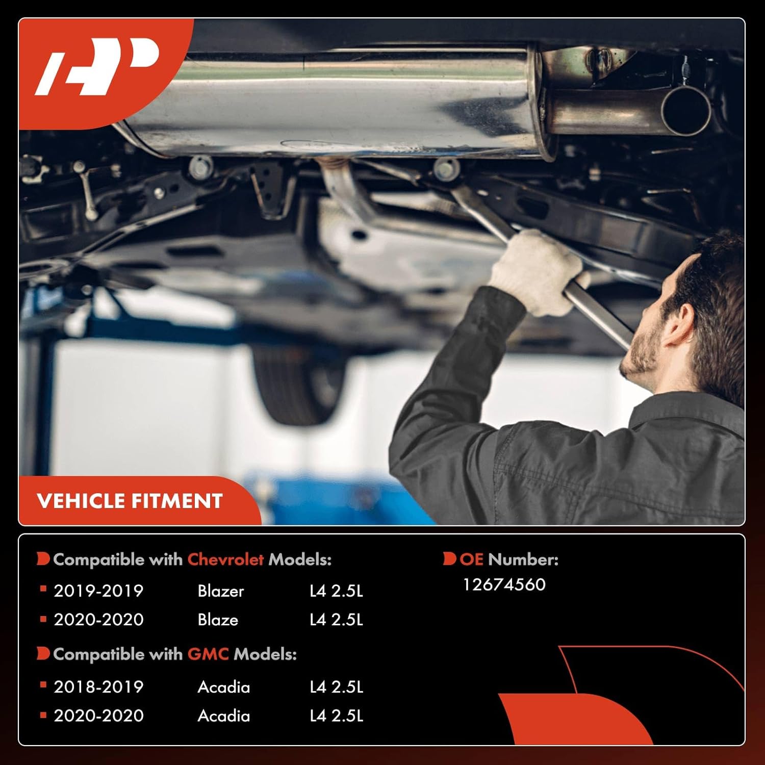 A-Premium Catalytic Converter Kit Direct-Fit Compatible with GMC Acadia 2018-2020 & Chevrolet Blazer 2019-2020, 2.5L, EPA Compliant, Replace# 12674560