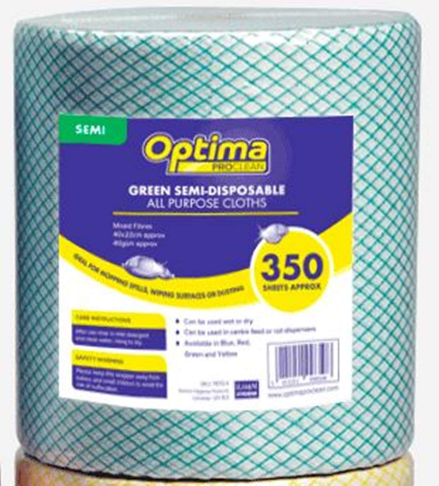 Ramon Hygiene Green Optima Lightweight All Purpose Cloth Rolls