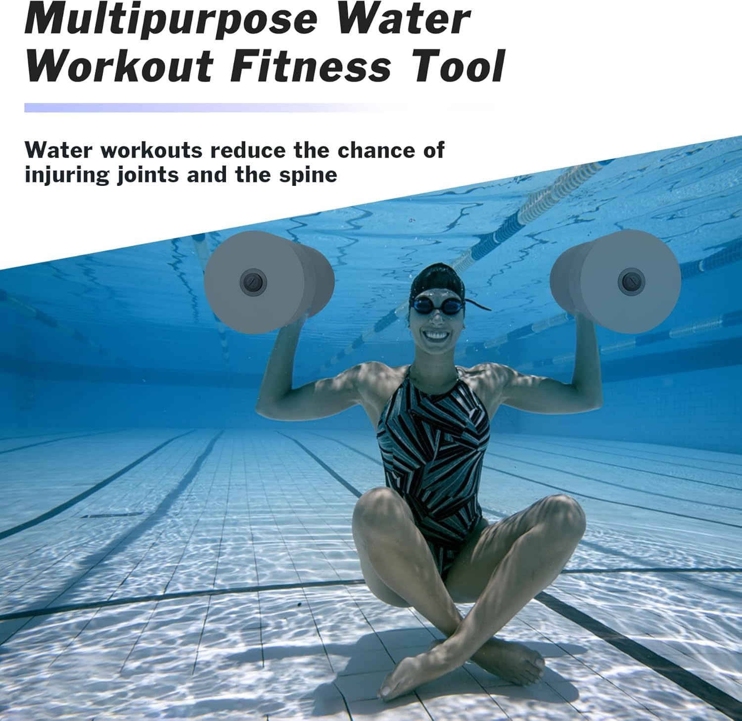 BOOSTEADY Accesorios para Mancuernas de Ejercicio Acuático, Peso de Piscina de Espuma EVA, Repuestos y Paneles de Espuma para Mancuernas de Agua - Aquagym Rehabilitación y Natación