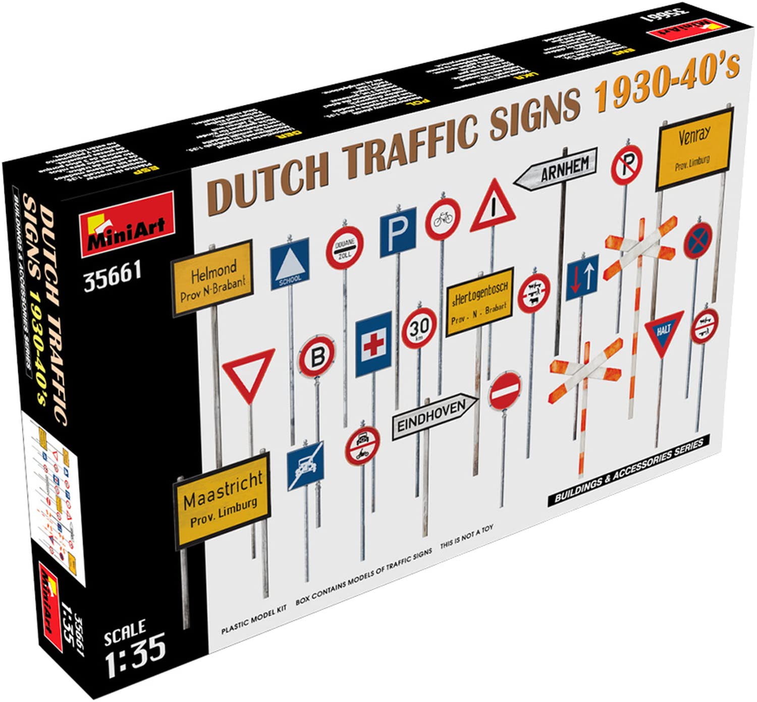MiniArtMIN35661 1:35-Dutch Signs 1930-1940's Scale Model Kit