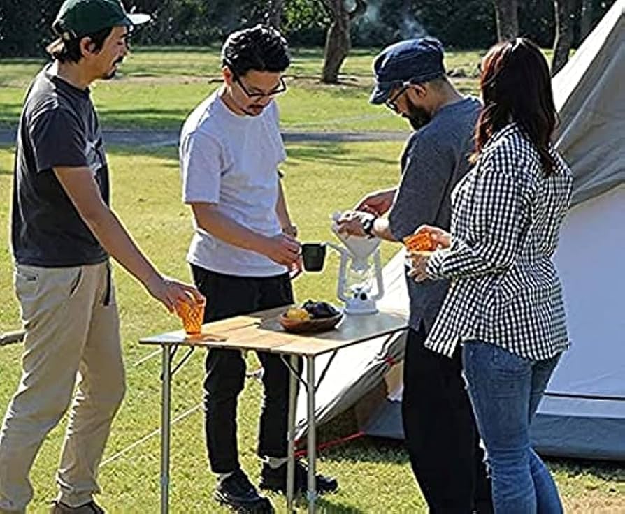 Amazon.co.jp: レジャーテーブル 折りたたみ バンブー 竹製 幅