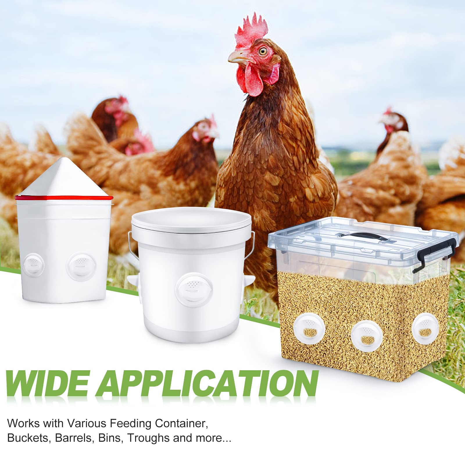 Chicken Feeders NoWasteChickenFeederPort Automatic Poultry