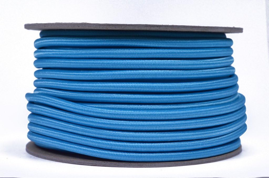 Neon Turquoise 3/16" Shock Cord - BORED PARACORD Marine Grade Shock/Bungee/Stretch Cord 3/16 inch x 100 feet Several Colors - Made in USA