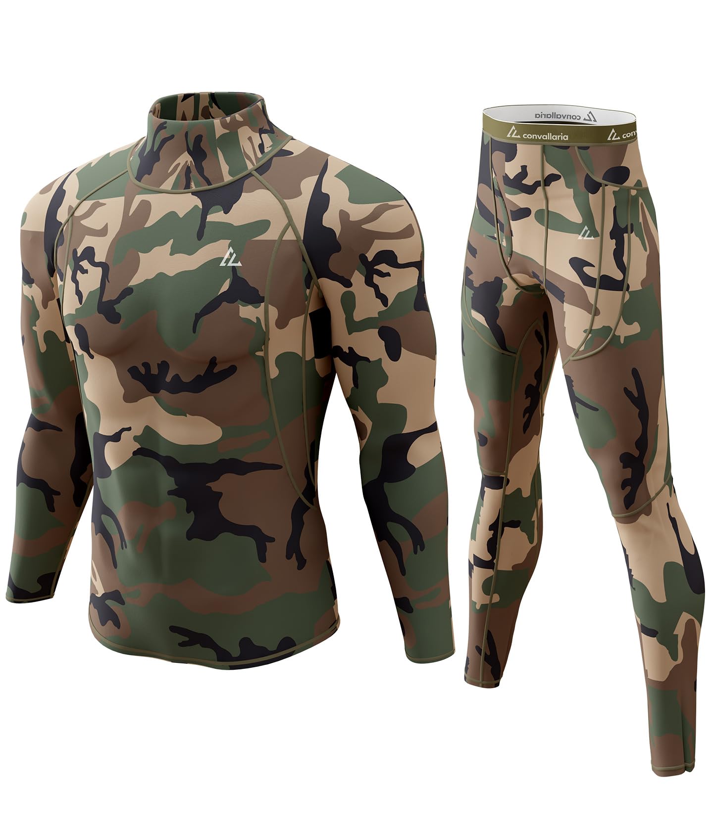 Mens Thermal Underwear Long Johns Set Cold Weather Hunting Base Layer