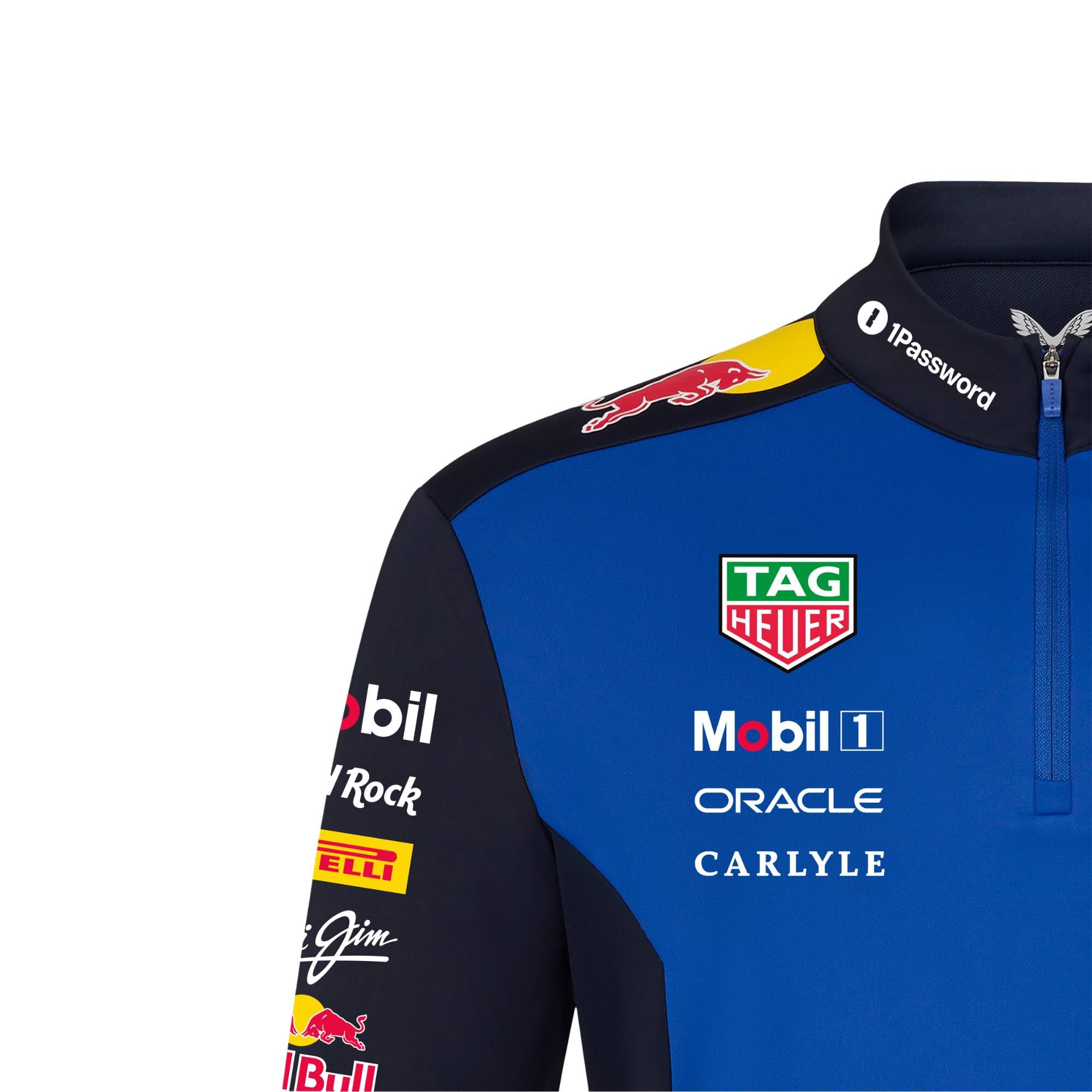 Red Bull ENERGY WEAR Oracle RB Racing Team Half-Zip Sweatshirt Blau | Offizieller Formel 1 Fanartikel - 100% Polyester