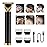 RQTYBUI Hair Clippers for Men - Cordless Electric Hair Trimmer Beard Trimmer Shaver, Zero Gapped Edgers with Guide Combs, Black