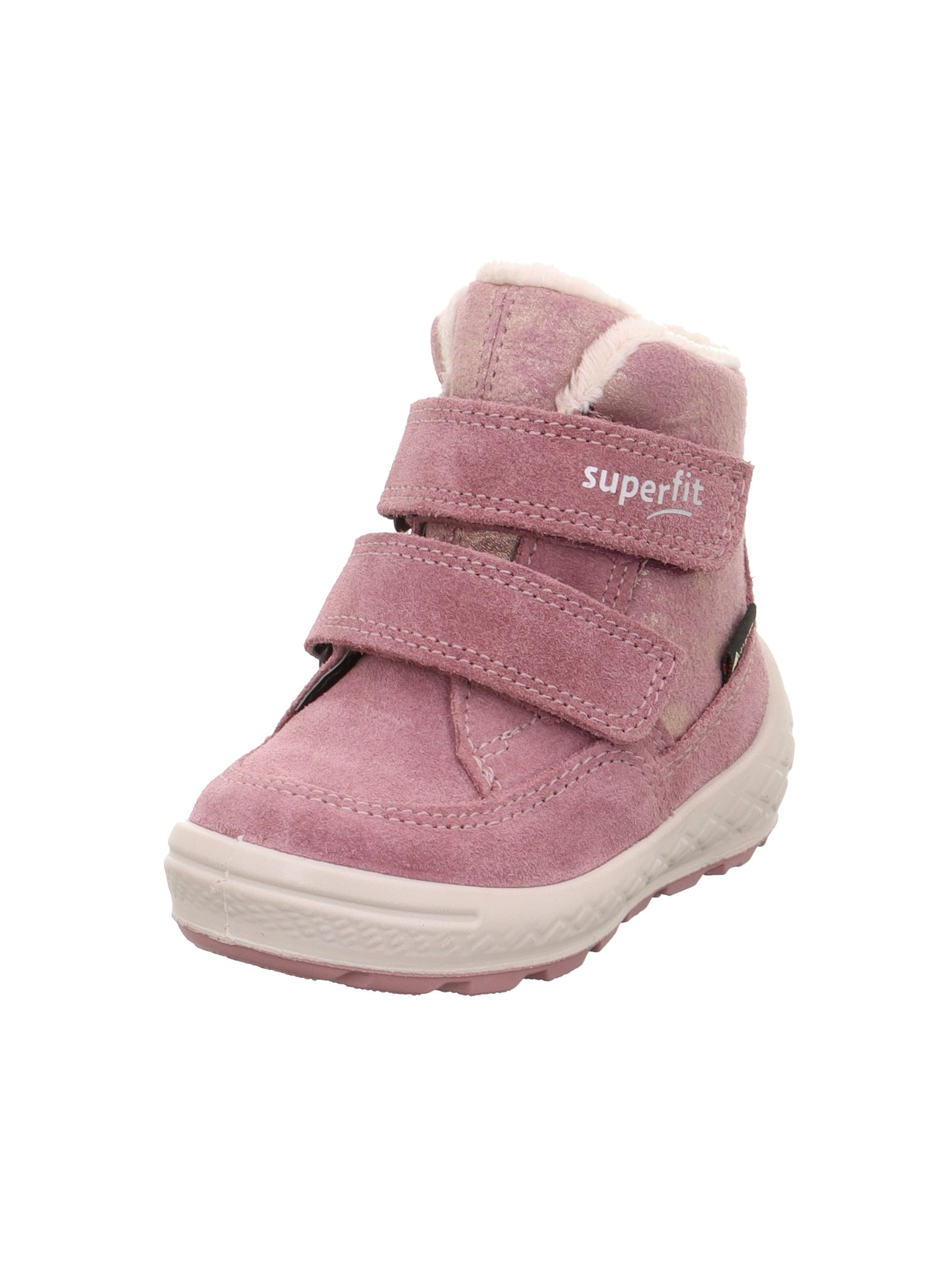 Superfit Groovy Gtx 2v Pink Kids Toddler Girls Boots 1106314-8510 in a Plain Suede Leather in Size 26