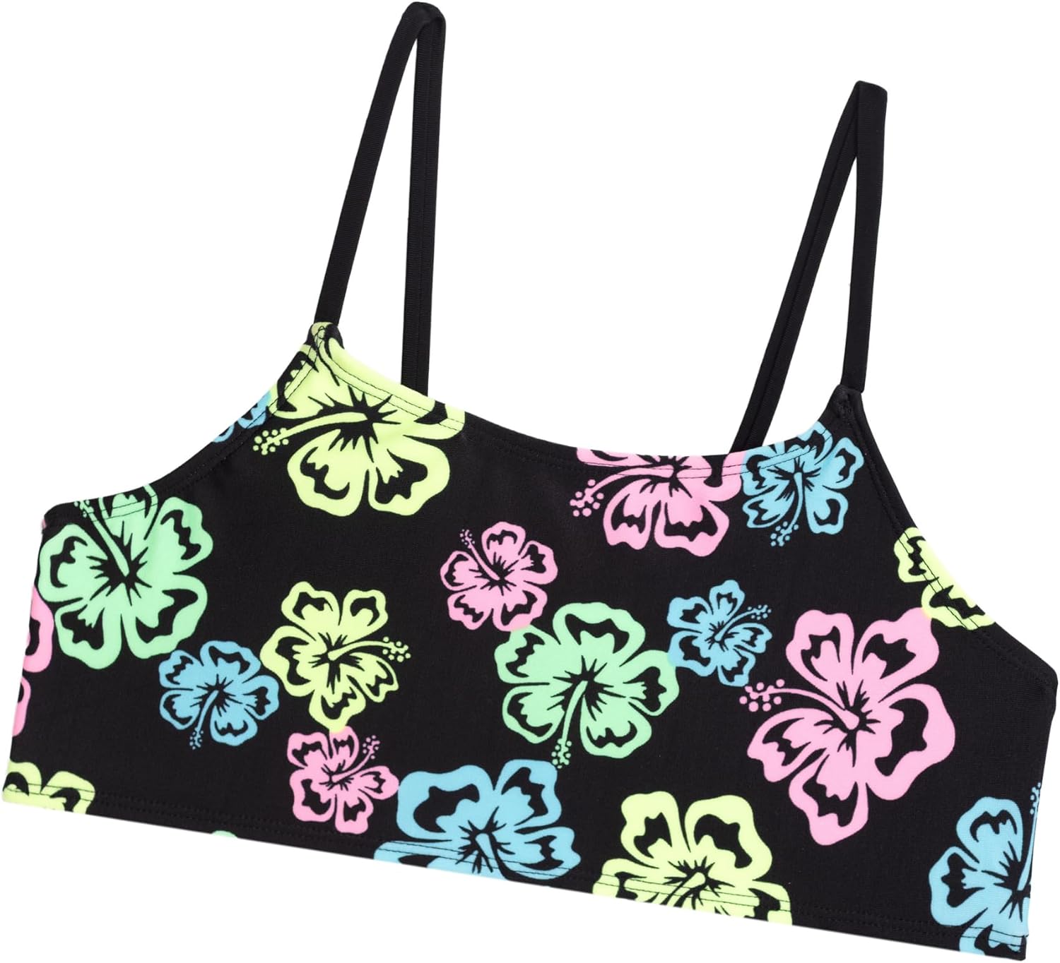 Aqua Green Girls' Bikini with Crochet Sarong Coverup Skirt 3-piece Set
