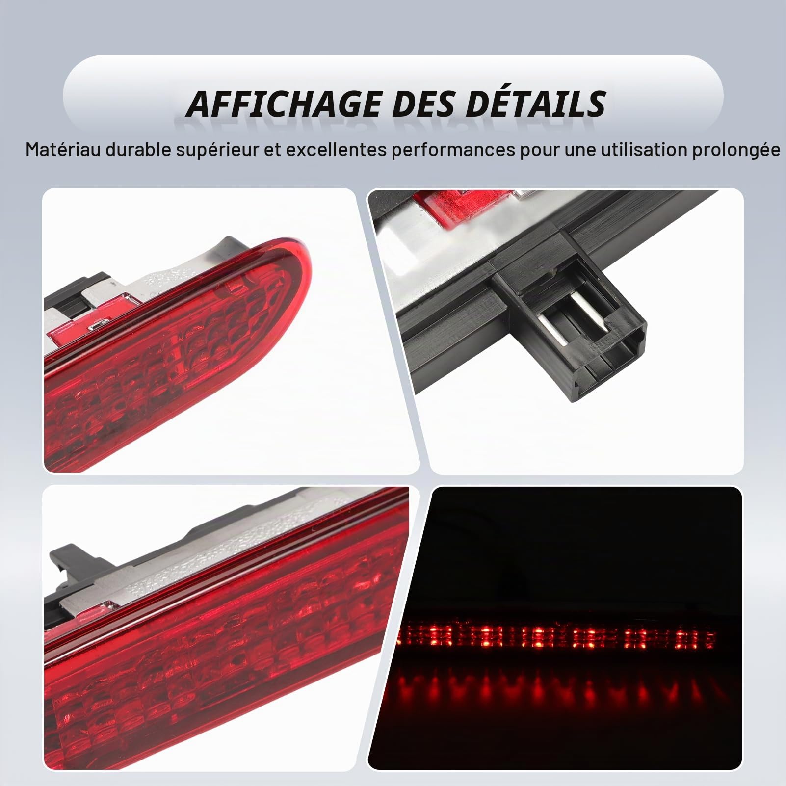 Troisième Feu Stop Arrière pour Grande Punto Evo Ab-arth | 2005-2018, 3ème feu stop OEM 51722247 51974522