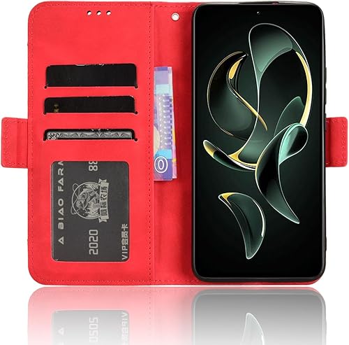 Miniatura 3 de Funda compatible con Xiaomi 12S Ultra 5G, soporte de cuero sintético compatible con Xiaomi 12S Ultra 5G Flip Magnetic Closure Protection Phone