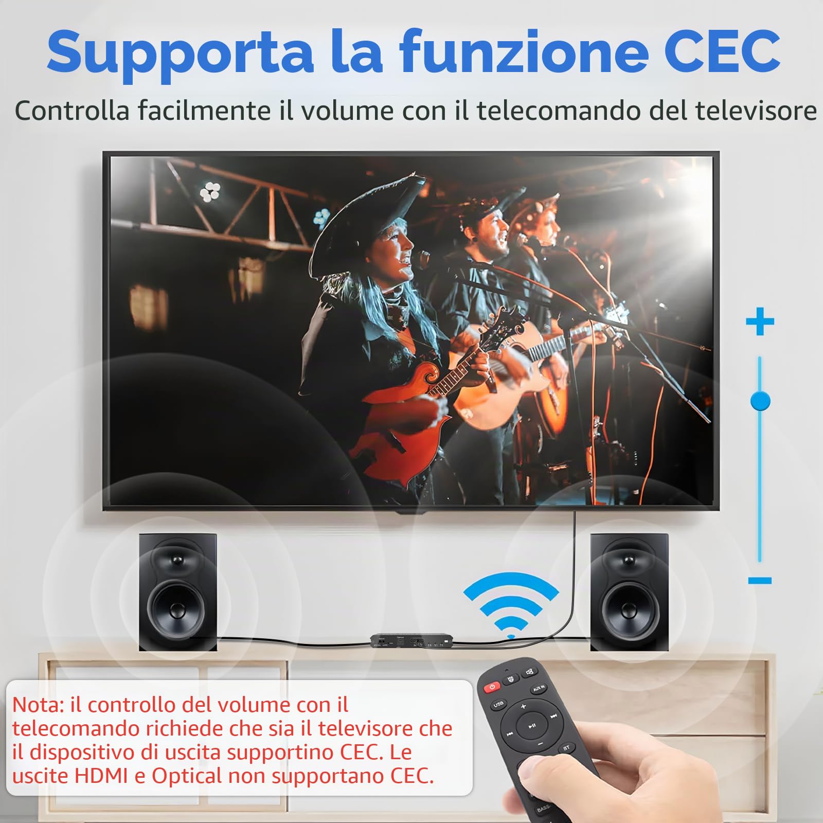 Tendak 192KHz eARC/ARC Audio Extractor,convertitore audio da digitale ad analogico,HDMI eARC/ARC+ottico a HDMI+ottico+L/R stereo da 3,5 mm per amplificatore per altoparlanti soundbar HDTV e cuffie