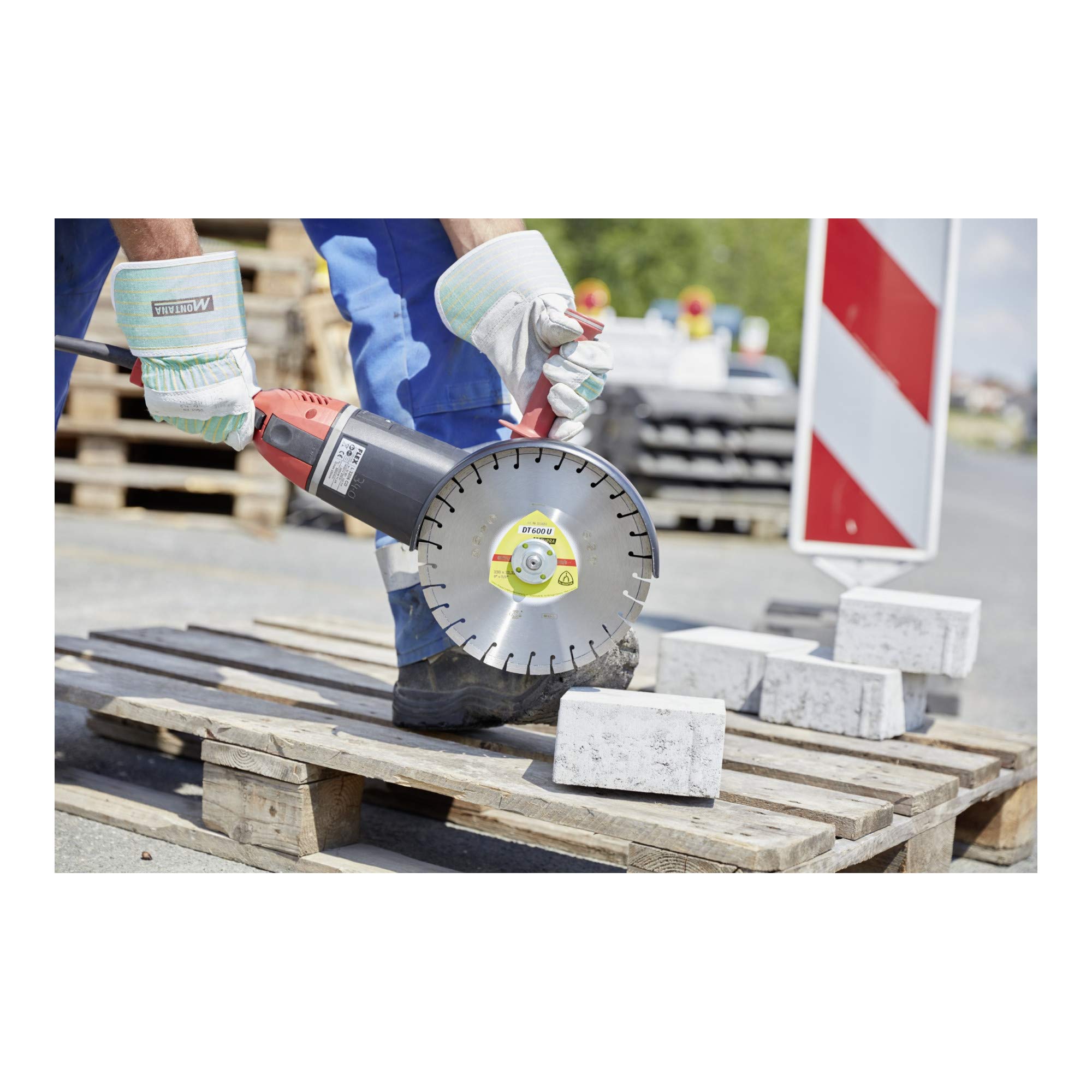 350462 DT 600 U SUPRA - Disco de corte de diamante para amoladora angular para materiales de construcción, hormigón, hormigón antiguo, armado, piedra de arena de cal, 125 x 2,4 x 22,23 mm