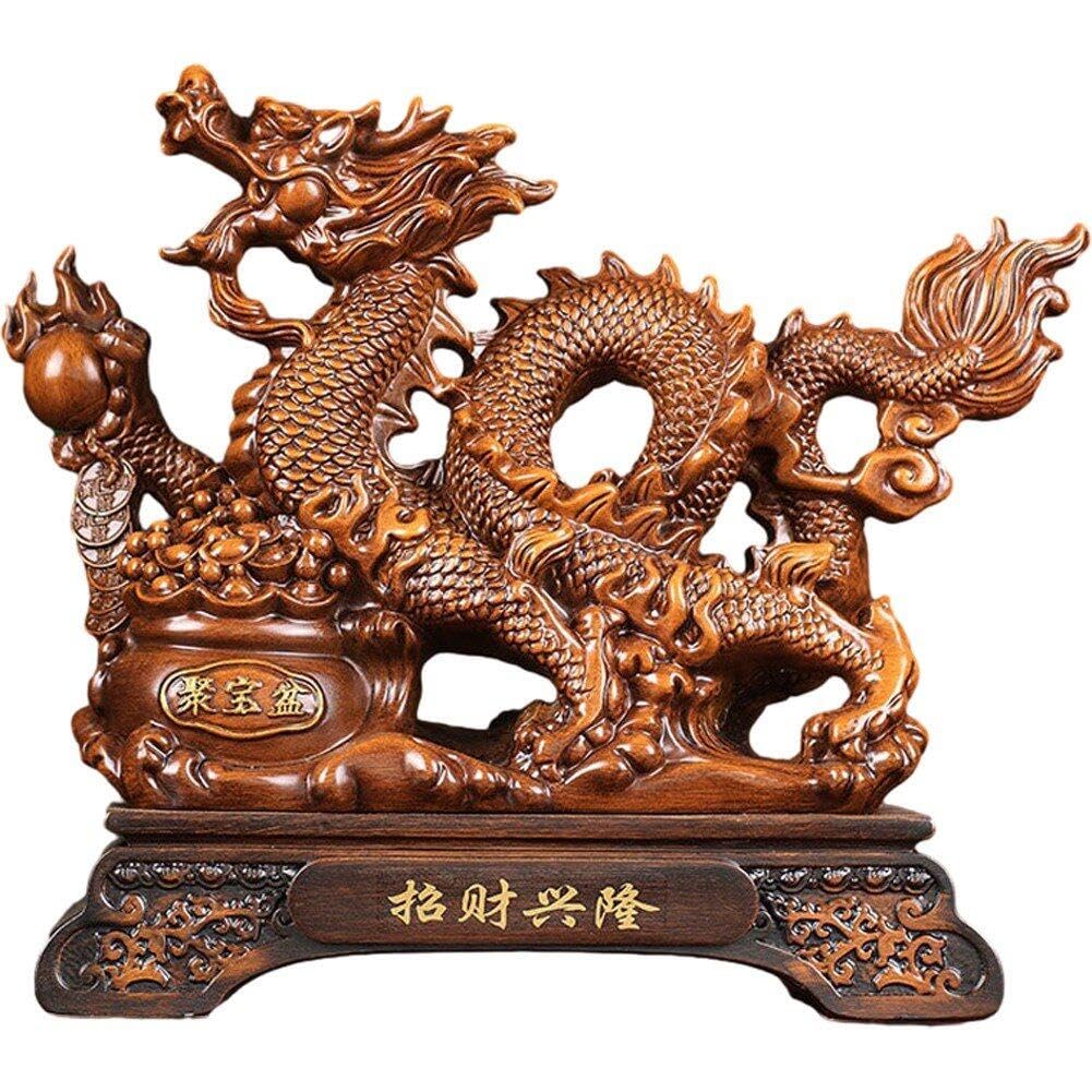 Statues de dragon feng shui en résine idée cadeau zodiaque chinois