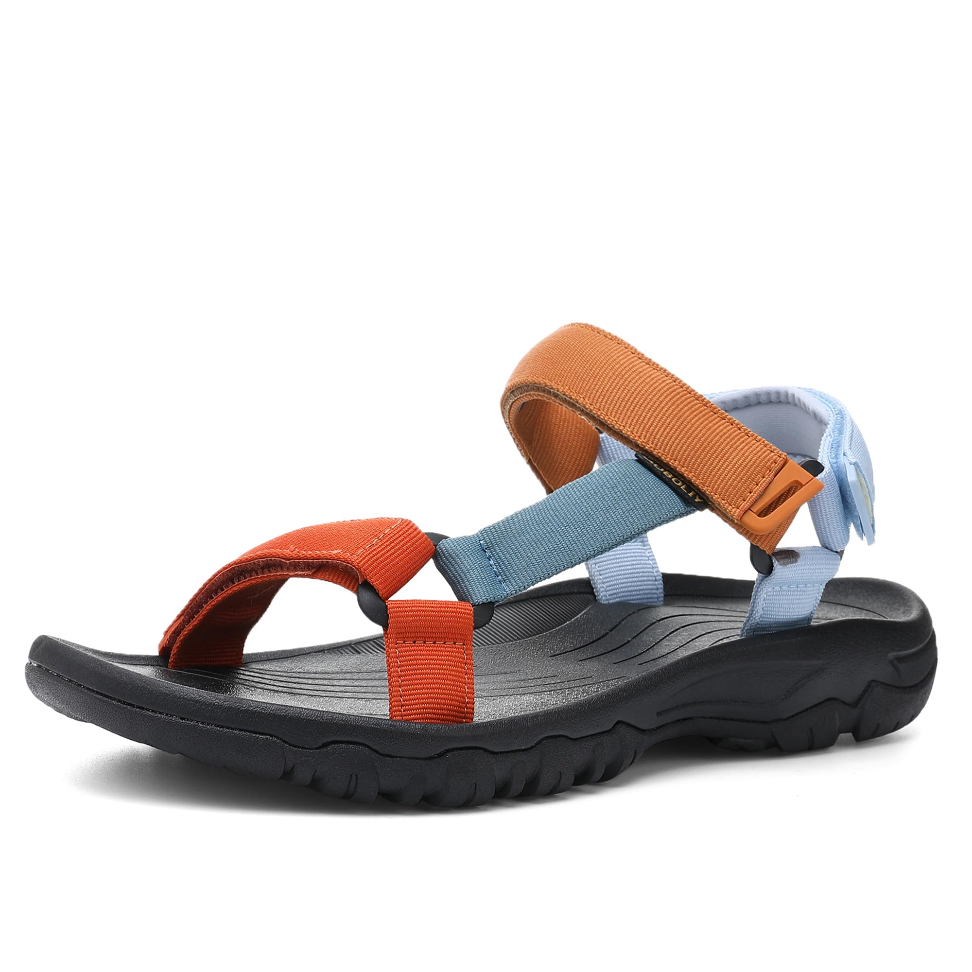 Muboliy Men's Sport Hiking Sandals EVA Foam Midsole Outdoor With Arch Support Beach Water Shoes