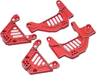 RC Shock Towers, Shock Hoops for 1/6 SCX6 CNC Machining Stability with Front Shock Hoops For Axial 1/6 SCX6 General for Remote Control Car(Red)