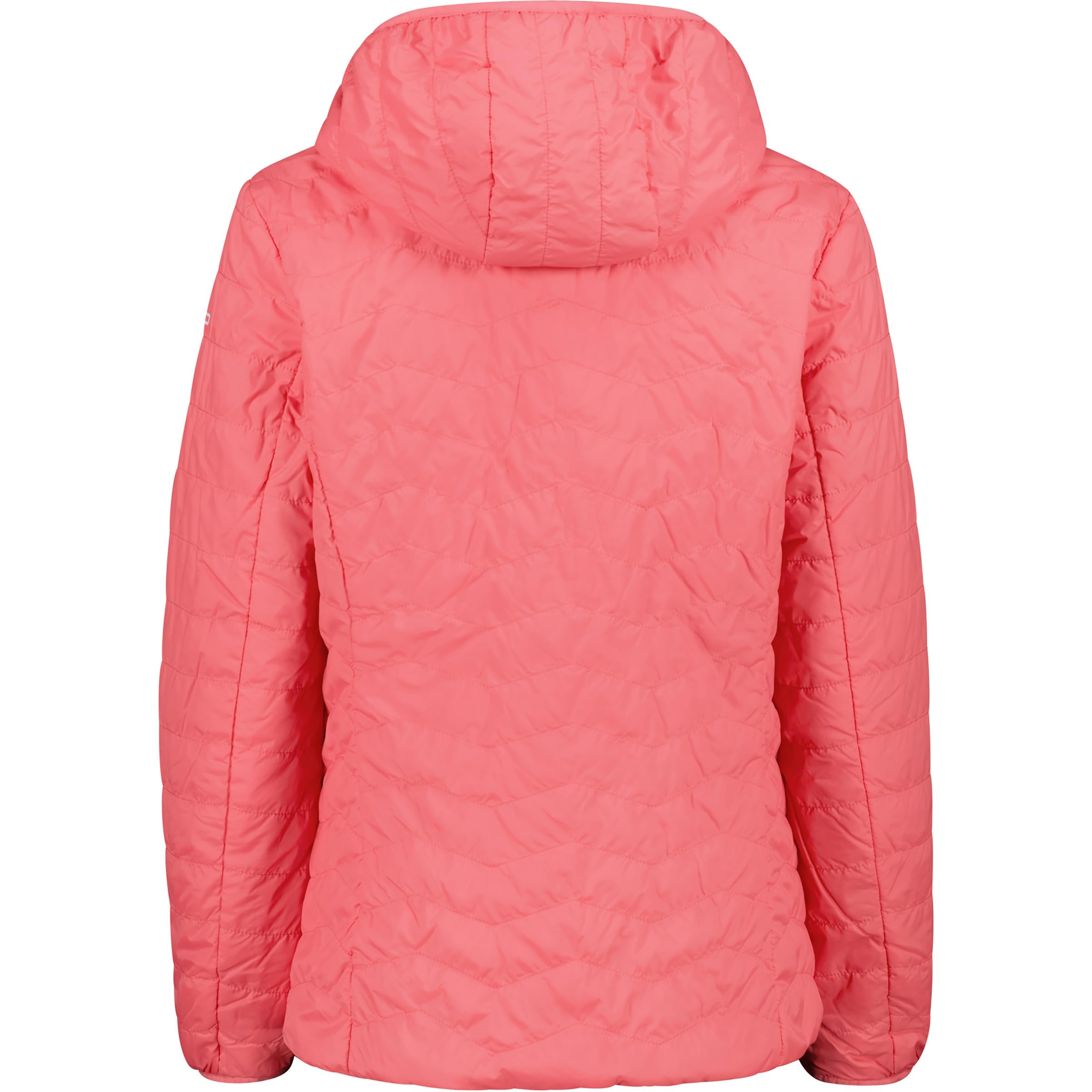 CMP Wattierte Damen Stepp Jacke mit Feel Warm Flat und Kapuze Gr. S = 38 | Wasserabweisende Behandlung schützt vor Regen & Schnee, Kapuze mit elastischem Rand für zusätzlichen Schutz