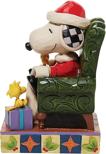Miniatura 3 de Enesco Peanuts by Jim Shore - Figura de Santa Snoopy y Woodstock, 4.33 pulgadas, multicolor