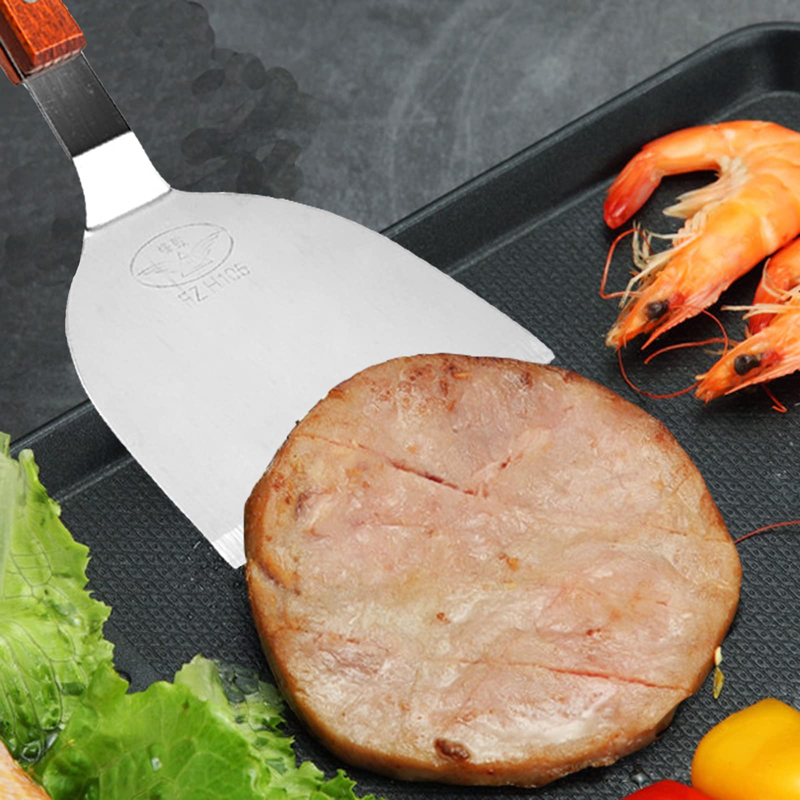 2 stuks Grillspatel met 2 S-haak, 23.5 x 10 cm Plancha Spatel 2 stuks Grillspatel met 2 S-haak, 23.5 x 10 cm Plancha Spatel