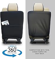 Vista 7 de Coverking Custom Fit Funda para asiento Select Chrysler 200 modelos – spacermesh, Negro/Gris Topo (Black/Taupe Insert)