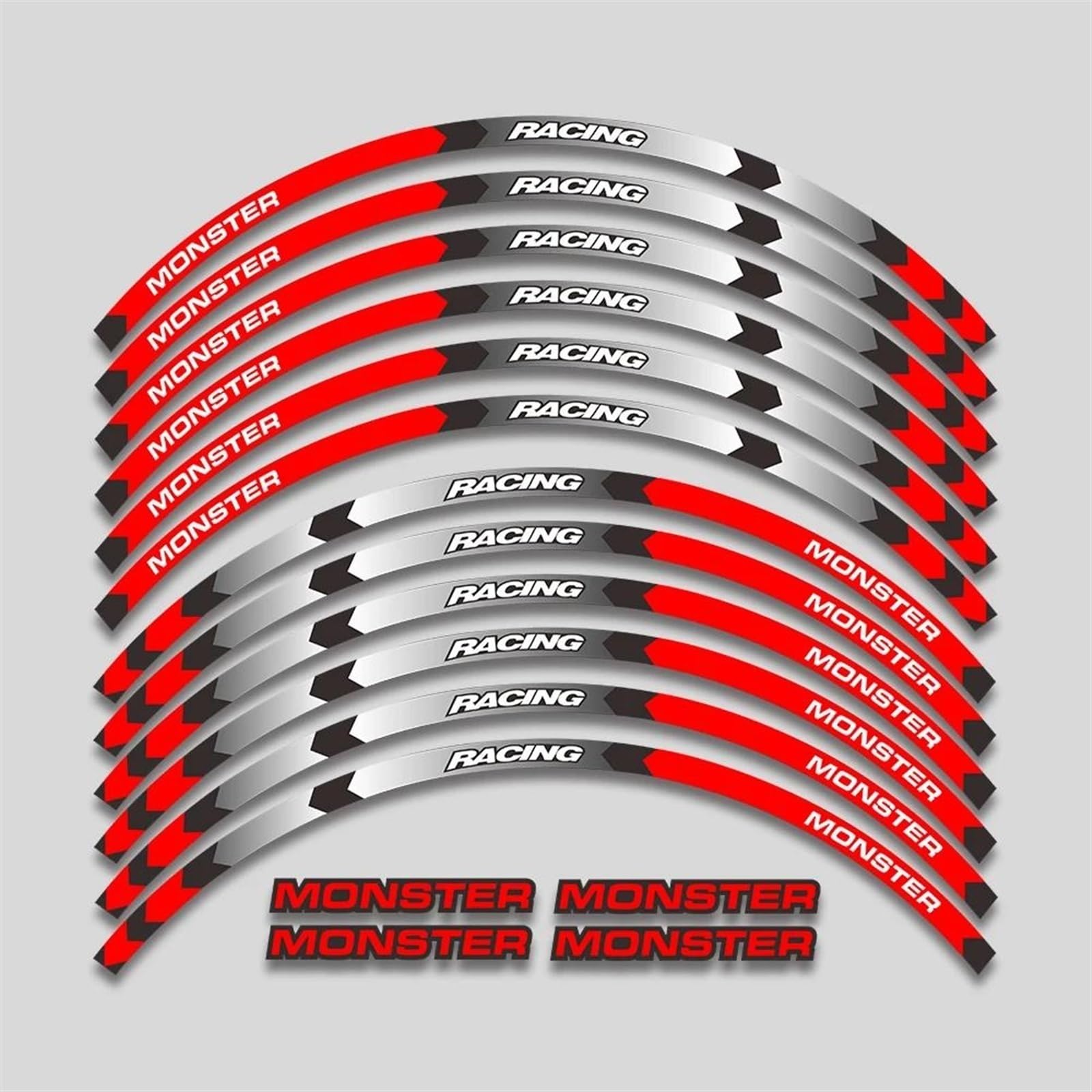 Motorcycle Wheel Stickers for Ducati for Monster 695 696 795 796 1100