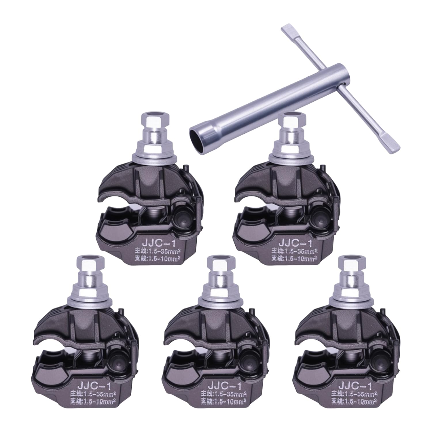 5PCS Insulated Piercing Connector No Peeling Piercing Clamp Electrical Connectors High Low Voltage Cable Splitter -JJC-3