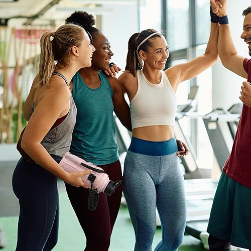 Vista 165 de NATURE PIONEOR Soporte para botella de agua con correa ajustable – 25/32/40 onzas, funda aislante para botella de agua con mango de paracaídas y 2