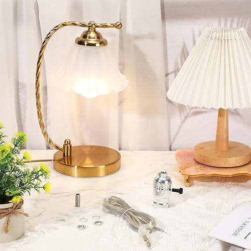 Miniatura 19 de Zonon Juego de 2 piezas de reparación de lámpara de pie, piezas de lámpara con cable de 12 pies y enchufe de 3 vías, juego completo de accesorios