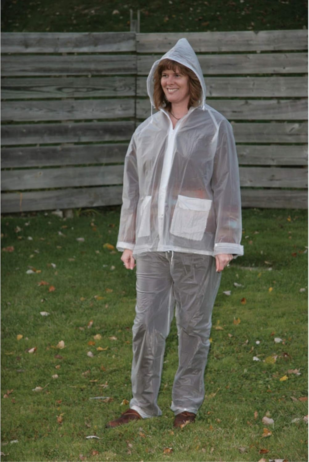 Boulder Creek Campmaster Clear Vinyl Three Piece Rain Suit Small