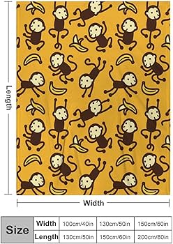 Amazon｜毛布 猿 サル モンキー ブランケット ひざ掛け もうふ