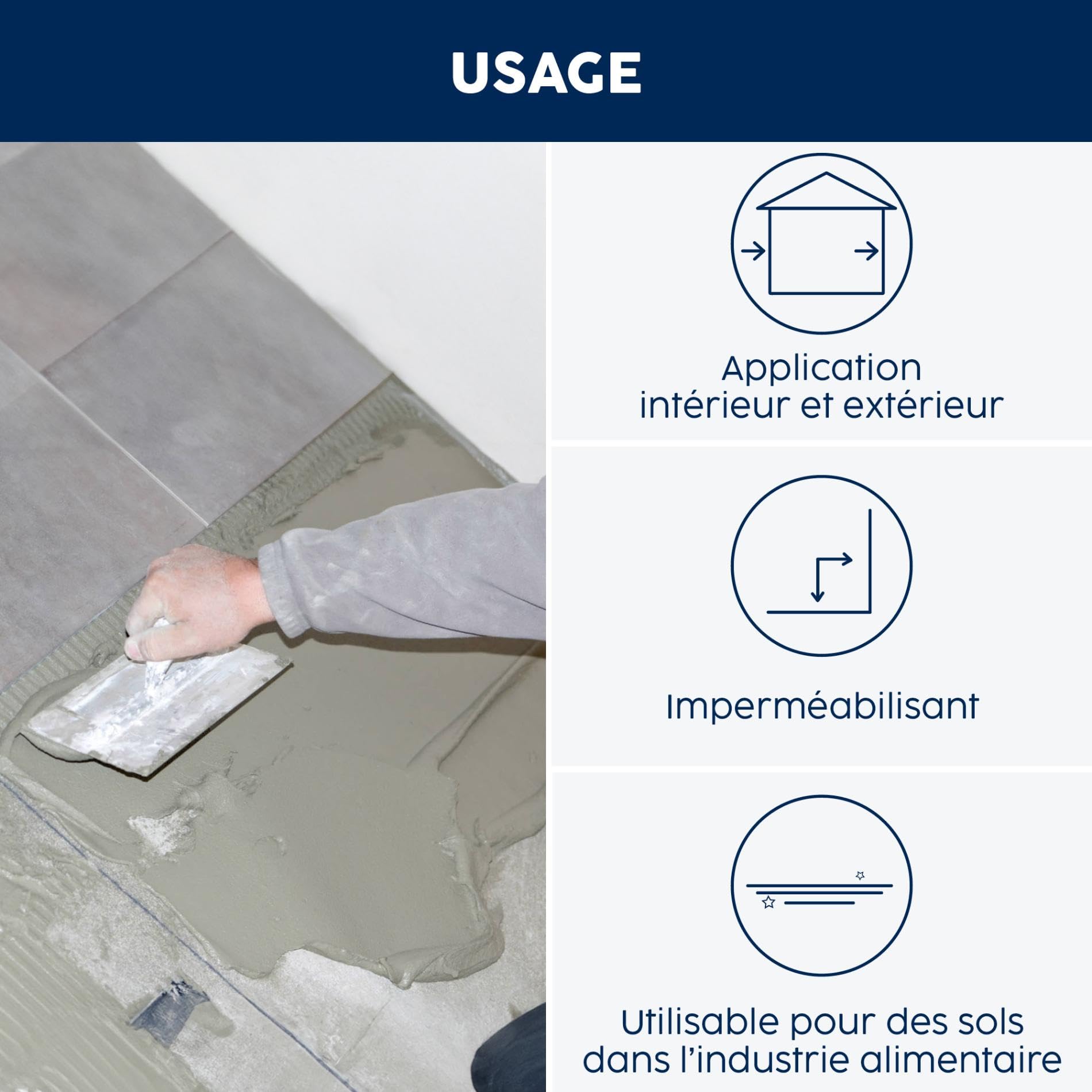 MATPRO - Mortier Époxy Réparation Rapide Trafic - Sans Solvant ni Retrait - Réparation Sols Béton Escaliers - Antidérapant et Imperméable - Jaune Sable - 5Kg